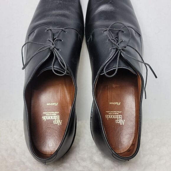 Allen Edmonds Flatiron Men\'s 15 Shoes Black Leather Brogue Toe Oxford Derby main image 5